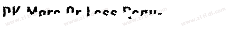DK More Or Less Regu字体转换